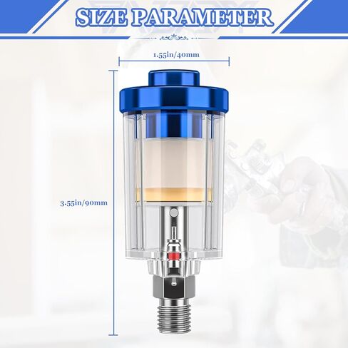 فلتر فاصل زيت الماء من تانداجي 1/4 بوصة NPT مدخل ومخرج فلتر ضاغط الهواء 4 قطع ضاغط هواء فاصل مياه للهواء المضغوط النظيف والجاف تركيب ضاغط خط الهواء 90 رطل لكل بوصة مربعة in Kuwait