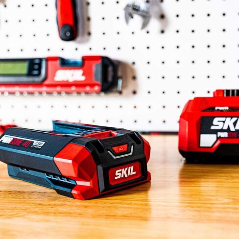 Skil BY8705-00 PWRCore 40 2.5Ah 40V Lithium Battery STH4818 14-Inch Rapid Reload Head for String Trimmer LT4818-10 in Saudi Arabia