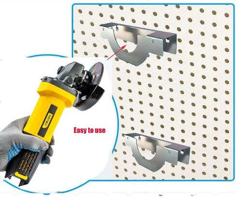 (Pack of 2) Angle Grinder Holder Tool Wall mount Bracket Wall Mount Bracket Grinders Rack Cutting Machine (Length6.69inchWidth2.75inchThickness1.18inch) in Kuwait