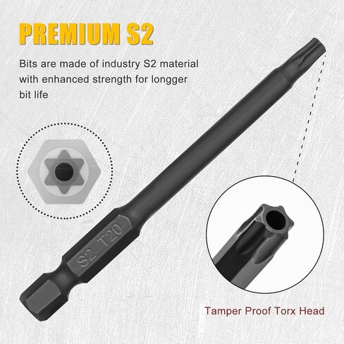 Torx Bit Set, InPower 24 PCS Security Bit Set, S2 Steel Tamper Proof Torx Bit Set, 1" and 3" Long Drill Bit with Bit Holder, T5 - T40 Includes T20 and T25 Torx Bit. in Saudi Arabia