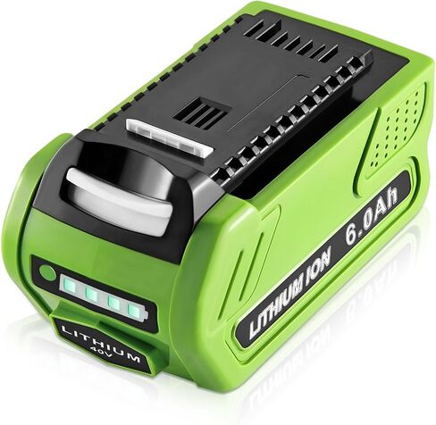 【3rd Upgrade】 CaliHutt 6.0Ah 40V Replacement Battery for Greenworks 40V Battery G-MAX 29472 29462 29252 20202 22262 25312 Cordless Power Tools Lithium-ion Battery in Saudi Arabia