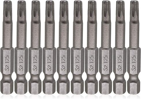 رؤوس مفك براغي مغناطيسية T10 Torx من VictorsHome، ساق سداسية 1/4 بوصة طول 2 بوصة S2 فولاذ أمان نجمة 6 نقاط مفك براغي أدوات 10 قطع in Kuwait