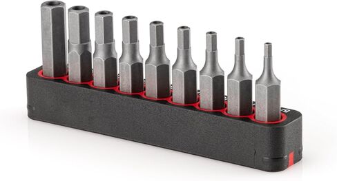 TEKTON 1/4 Inch Hex Security Bit Set with Rail, 9-Piece (5/64-1/4 in.) | DZX93003 in Saudi Arabia