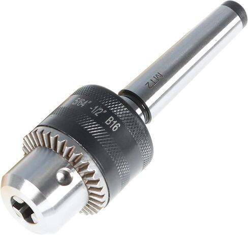 Timunr 5/64-1/2 B16 Drill Chuck with MT2 Taper Arbor Mini Metal Lathe Tail Stock Drill Chuck Tool Fit for Lathe Milling Drill Machine in Kuwait