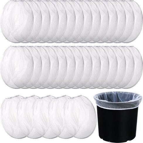Paint Strainer Bags White Fine Mesh Filters Bag Bucket Elastic Opening Strainer Bags Hydroponic Paint Filter Bag for Paint Gardening (5 Pieces, 5 Gallon) in Kuwait