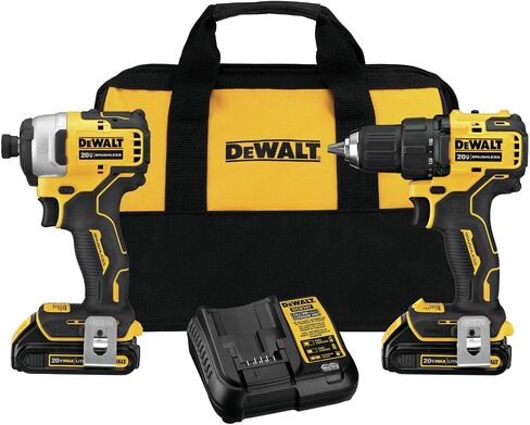 DEWALT ATOMIC 20V MAX* Cordless Drill Combo Kit , Compact (DCK278C2) in Saudi Arabia