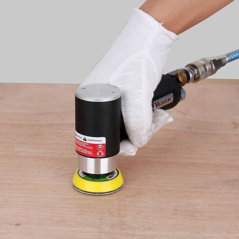 Valianto 2" 3" Mini Air Sander, Pneumatic Sander Random Orbital Eccentric Dual Action Polisher with M6 Thread Plate (2" and 3"),- Adjustable Airflow Valve - US Connector in Saudi Arabia