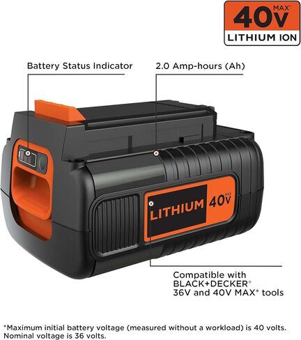 BLACK+DECKER LBX1540 40V 1.5 Ah MAX Lithium Ion Battery in Saudi Arabia