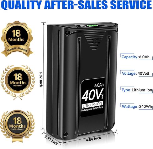 DSANKE 40 فولت 6000 مللي أمبير استبدال البطارية لكوبالت 40 فولت بطارية ليثيوم أيون KB440-03 KB540C-06 KB540-06 KB2540C-06 KB640-03 KB240-06 KB640-06 KB245-06 ‎KRC40-06 KB440C-06 KRC60 KRC 40-06 KB240-06 in Saudi Arabia