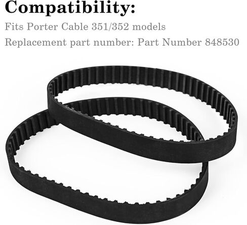 حزام محرك أسنان Usamate بديل متوافق مع Portercable 351/352 Belt Sander Drive Belt 848530 (عبوتان) in Kuwait