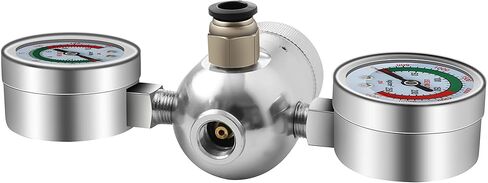 GreatWhip Pressure Regulator Valve for 580g 640g 2.2L Tank with Upgraded Adapter & Hose Line on Dispenser in Kuwait