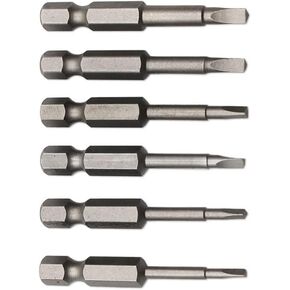Fixinus 6 Piece Triangular Screwdriver Bit Set, 1/4 inch Hex Magnetic S2 Steel Triangular Screwdriver Bits, 1.8mm, 2.0mm, 2.3mm, 2.5mm, 2.7mm, 3.0mm Triangle Drill Bit, 50mm Length in Saudi Arabia