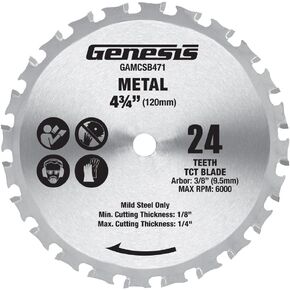 Genesis GAMCSB471 4 3/4" 24-Teeth Metal-Cutting Circular Saw Blade in Saudi Arabia