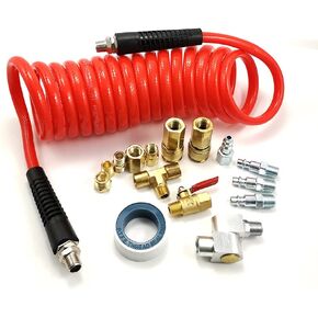 DP Dynamic Power 16-PC. Air Compressor Accessory Kit with 3/8" x 15 ft Coil Air Hose in Saudi Arabia