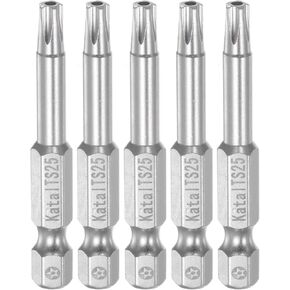HARFINGTON 5 قطعة T45 ستار 5 نقطة مفك بت 1/4 "عرافة عرقوب 2" طول الأمن المغناطيسي توركس مسمار لولبي الرأس سائق