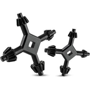 Yakamoz Set of 2pcs Universal 4 Way Chuck Key 4 in 1 Drill Chuck Wrench