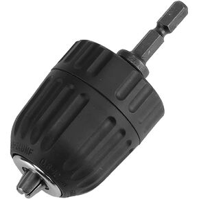 Bestgle 1/2-20UNF Mount 1.5-13mm سعة مفتاح مثقاب لأداة تحويل مفتاح ربط تأثير الهواء مع مفتاح تشاك ومحول أنثى مربع بمقبس 1/2 بوصة