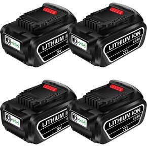 4 حزمة 6.0Ah 20V استبدال البطارية 20V ماكس بطارية DCB204 DCB206 DCB200 DCB201 DCB203 DCB204 DCB180 يناسب 20V أدوات كهربائية لاسلكية in Kuwait