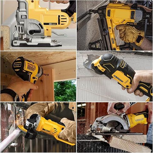 ZLWAWAOL 2 Pack DCB206 20V MAX 6.0Ah Replacement Battery Compatible with Dewalt 20V Battery DCB200 DCB203 DCB204 DCB206 20V DCD/DCF/DCG/DCS Series Cordless Power Tool in Saudi Arabia