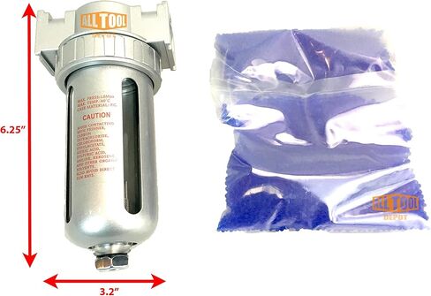 1/2 "NPT منتصف تدفق الهواء المضغوط في خط مرشح المجفف مجفف الرطوبة فاصل المياه in Kuwait