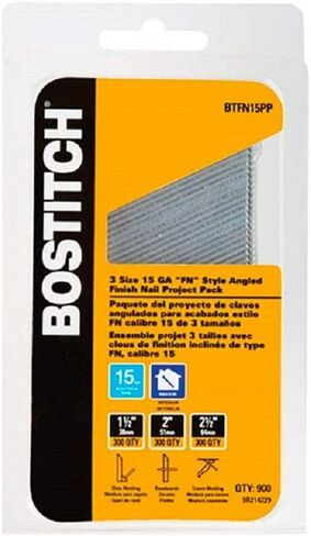 BOSTITCH 15 GA FN Style Finish Nail Project Pack in Saudi Arabia