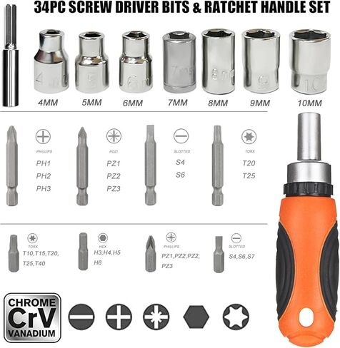 VEHIMACH مجموعة لقم المثقاب، مجموعة 100 قطعة لقم المثقاب لسائق المثقاب، مجموعة لقم مثقاب الطاقة لحفر الأسمنت المعدني الخشبي، مجموعات لقمة الحفر مجموعة كومبو in Kuwait