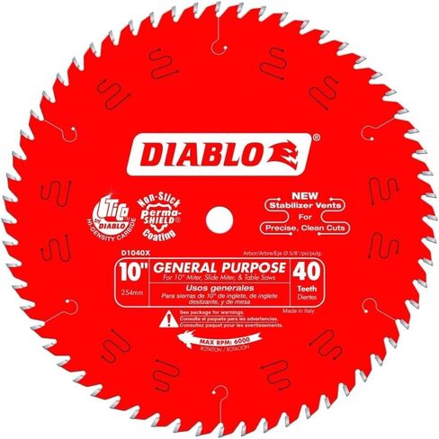 Diablo 10-Inch 40-Tooth ATB General Purpose Saw Blade in Saudi Arabia