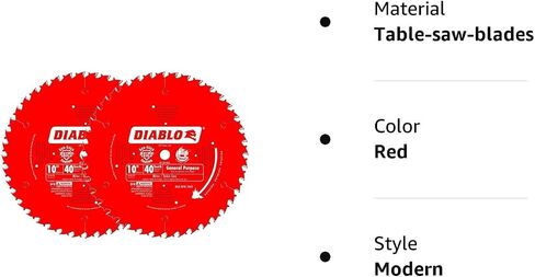 Diablo 10-Inch 40-Tooth ATB General Purpose Saw Blade in Saudi Arabia