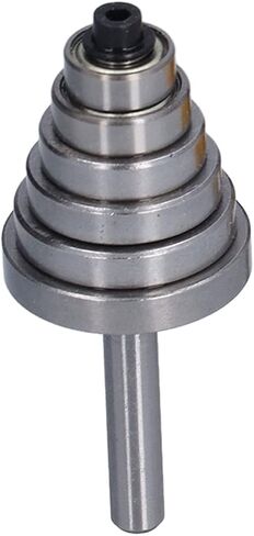Rabbet Router Bit 1/4 Inch Shank with 6 Bearings Set for Multiple Depths (1/8", 1/4", 5/16", 3/8", 7/16", 1/2" Interchangeable and Adjustable Bearings) in Saudi Arabia