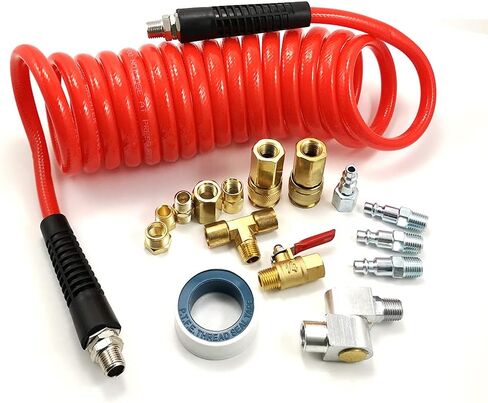 DP Dynamic Power 16-PC. Air Compressor Accessory Kit with 3/8" x 15 ft Coil Air Hose in Saudi Arabia