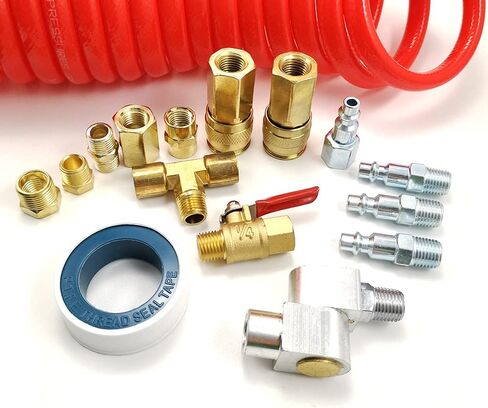 DP Dynamic Power 16-PC. Air Compressor Accessory Kit with 3/8" x 15 ft Coil Air Hose in Saudi Arabia