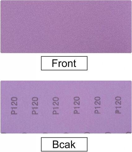 uxcell 10 Pcs Purple Sanding Sheets 60 Grit 9" x 3.7" Aluminum Oxide Sandpapers Wet Dry Polish for Wood Metal Paint Finishing in Saudi Arabia