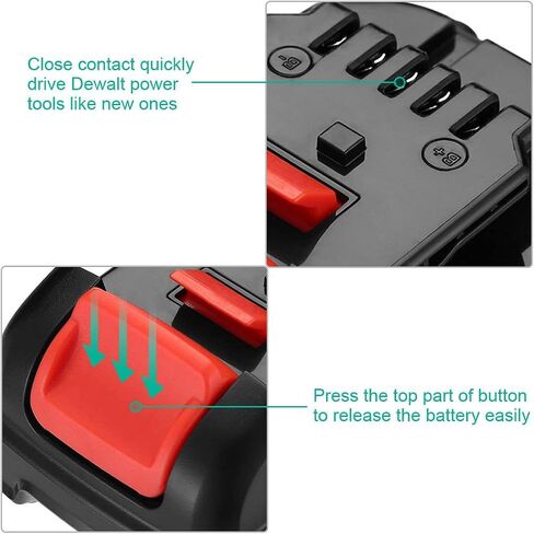 FirstPower 12V 4.0Ah DCB120 Battery Replacement - Compatible with Dewalt 12V Lithium Ion Max Power Tools DCB120 DCB121 DCB127-2Packs in Saudi Arabia