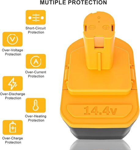 [Upgraded] 3600mAh Replacement Battery Compatible with Ryobi 14.4V Battery 1314702 130224010 130224011 130281002 1400144 1400655 HP1441 HP1441M HP1441MK2 HP1442M Battery Cordless Power Tools in Saudi Arabia