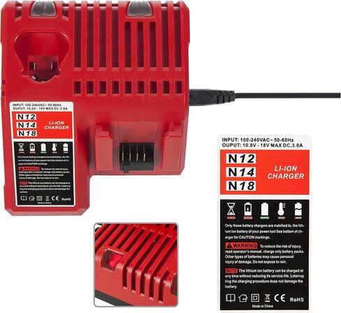 CELL9102 48-59-1812 M12 أو M18 شاحن متعدد الجهد لميلووكي 12 فولت و18 فولت بطارية ليثيوم أيون in Kuwait