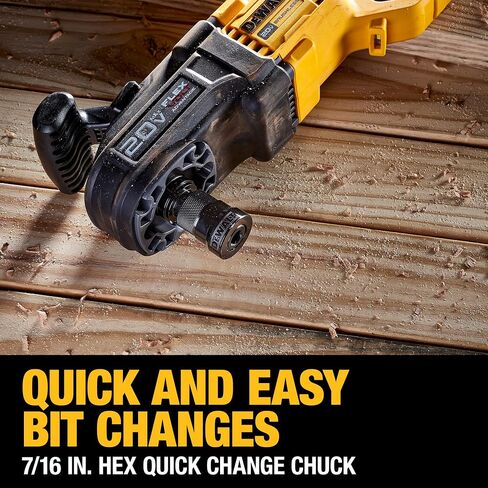 DEWALT 20V MAX* Brushless Cordless 7/16 in. Compact Quick Change Stud and Joist Drill Kit with FLEXVOLT ADVANTAGE™ Kit (DCD445X1) in Saudi Arabia