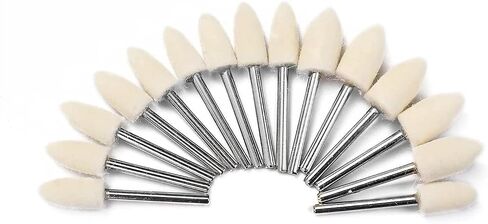 11 Pcs Buffing Wheel Set for Drill, Polishing Tool Kit, 1/4" Hex Shaft Cotton Grinding Head for Rotary Tools in Saudi Arabia