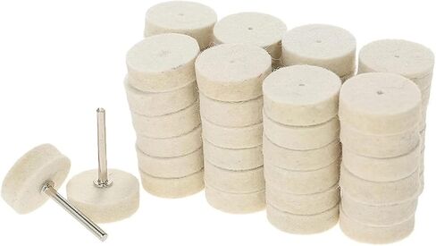 11 Pcs Buffing Wheel Set for Drill, Polishing Tool Kit, 1/4" Hex Shaft Cotton Grinding Head for Rotary Tools in Saudi Arabia