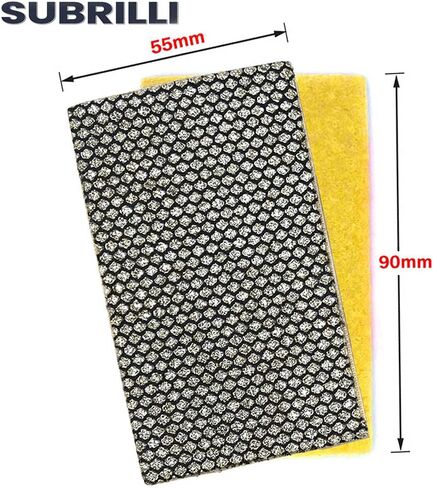 Diamond Sandpaper Hook and Loop Abrasive Paper Sheets for Glass Ceramic Concrete Metal Edge Sanding Polishing (4pcs/Set) in Saudi Arabia