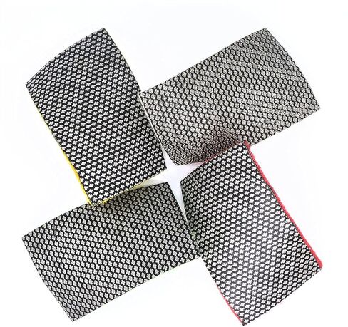 Diamond Sandpaper Hook and Loop Abrasive Paper Sheets for Glass Ceramic Concrete Metal Edge Sanding Polishing (4pcs/Set) in Saudi Arabia