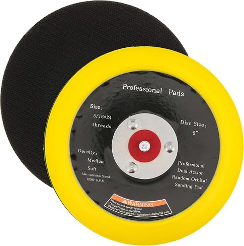 TCP Global 6" DA Polisher & Sander Pad - Hook & Loop Face - Random Orbital Backing Plate in Saudi Arabia