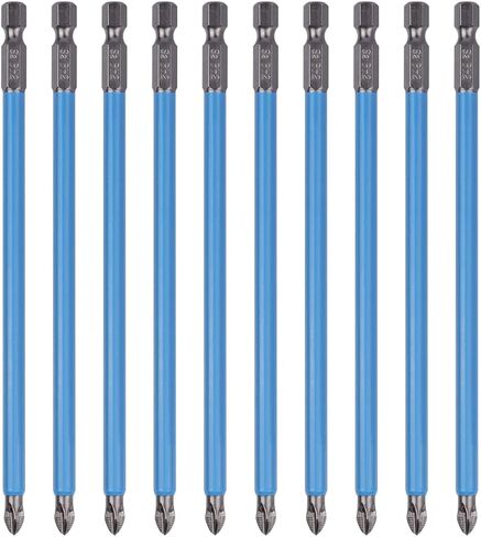 Wolfride 10PCS Long Phillips Driver Bits PH2 Driver Bits Long Phillips Drill Bit Set - 5.9 Inch in Kuwait