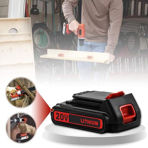 Munikind 2-Pack 3.0Ah LBXR20 Replacement Battery Compatible with Black and Decker 20V Lithium Battery Max Compatible with LB20 LBX20 LST220 LBXR2020-OPE LBXR20B-2 LB2X4020 Cordless Tool Battery in Kuwait