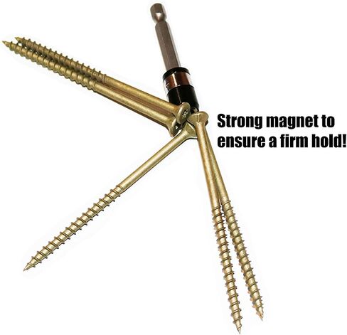 MagneticPal Magnetic Collar Design 5pcs 1/4 Inch Hex Shank Magnetic T25 Torx Screwdriver Bit Set Power Bit in Saudi Arabia