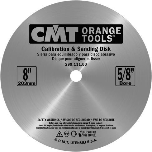 CMT 299.111.00 8" Table Saw Balance Blade & Sanding Disc Set 5/8" Bore in Saudi Arabia