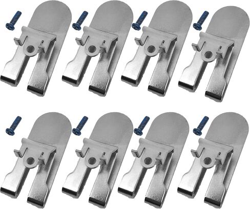 8PCS N435687 Belt Hook Clip with Glue dispensing anti loosening screw for DeWalt DCF620 DCF620B DCF622 Drywall Screwgun in Saudi Arabia