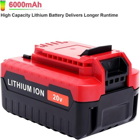 ELEFLY 2 حزمة 20 فولت بحد أقصى 6.0 أمبير PCC685L بديل لكابل بورتر 20 فولت بطارية ليثيوم PCC685LP PCC680L PCC681L PCC682L، متوافق مع أدوات كابل بورتر 20 فولت in Kuwait