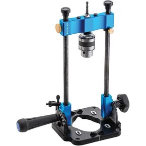 دليل مثقاب Rockler مع مفتاح تشاك - ملحقات مكبس مثقاب كاملة الحجم للمحلات التجارية الصغيرة - دليل مثقاب زاوية من 0 إلى 60 درجة مع مقياس منقلة سهل القراءة - دليل مثقاب محمول ذاتي التمركز in Saudi Arabia
