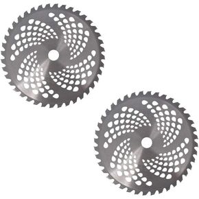 labwork 2-Pack 10Inch 40T/60T/80T Carbide Tip Brush Blades for Cutting Wood Bush and shrubs Most Petrol Brush Cutters (40T)