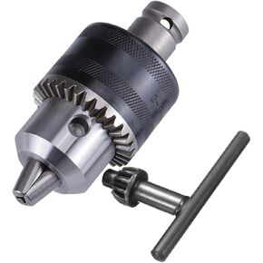 Yakamoz 1.5-13mm Capacity Key Drill Chuck for Air Impact Wrench Converter Conversion Tool | 1/2 Inch Socket Square Female Adapter | 1/2-20 UNF Mount